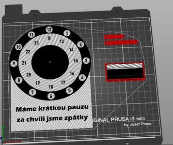 Hodiny pro stánek / bistro / prodejnu   