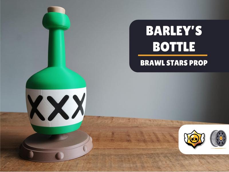 Brawl Stars Display Piece | Barley Bottle | NO AMS
