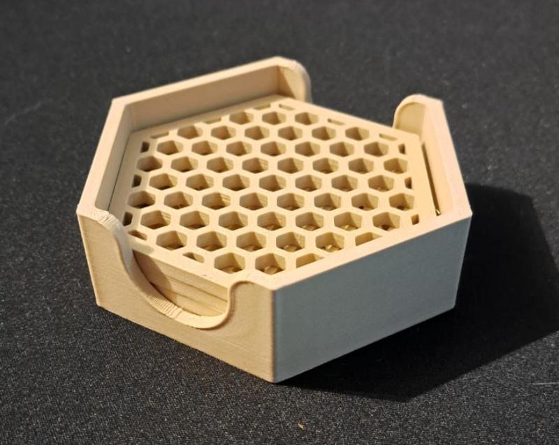 Hexagon Coaster set with holder