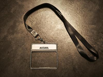 Badge Holder JW with neck strap
