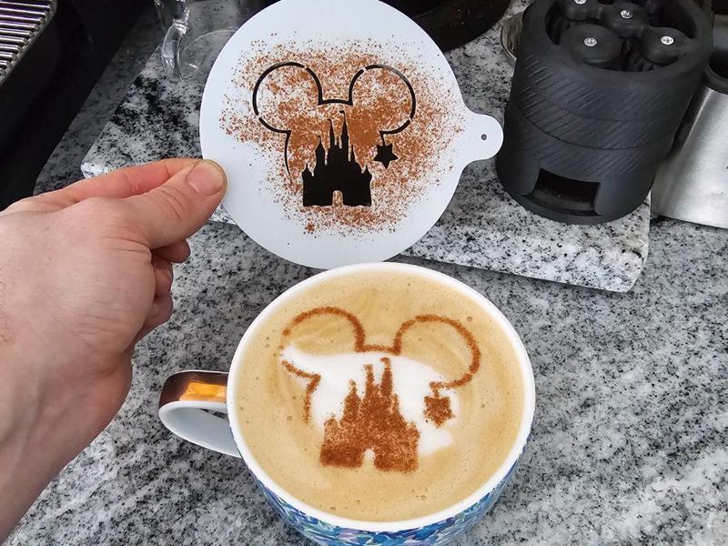 Perfect Disney Castle Latte Art Stencil