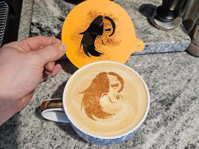 Perfect Marceline Adventure Time Latte Art Stencil