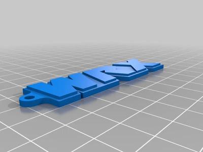 Subaru Impreza WRX Keychain Tag   