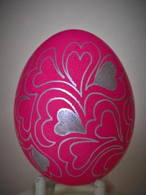 eggbot - Valentine Heart Vine (3 hearts)