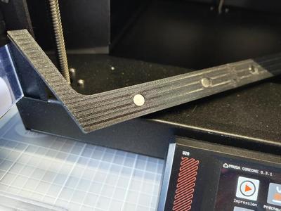 Prusa Core One Dust Protector remix (rounded magnets)   