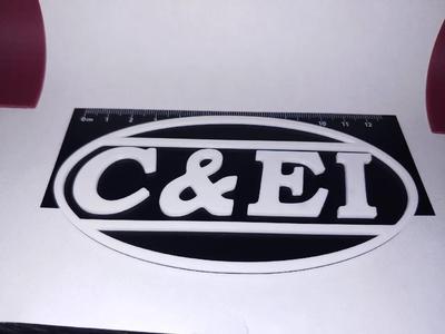 Chicago and Eastern Illinois Railroad (C&EI) plate   