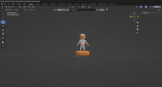 Mascot Hemu Siuuu Pose   