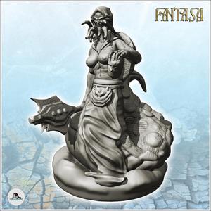Medusa Gorgon with spear and head in hand (10) - Ancient Fantasy Magic Greek Roman Old Archaic Saga RPG DND