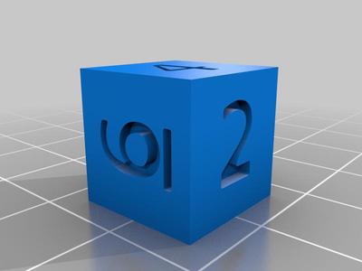 Open Dyslexic Magic Number Dice set