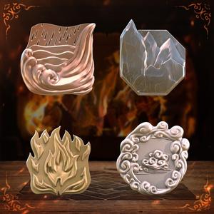 The Four Elements coin set