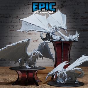 Calamity Dragon Set ‧ DnD Miniature ‧ Tabletop Miniatures ‧ Gaming Monster ‧ 3D Model ‧ RPG ‧ DnDminis ‧ STL FILE