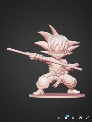 Little Goku and his Magic Staff