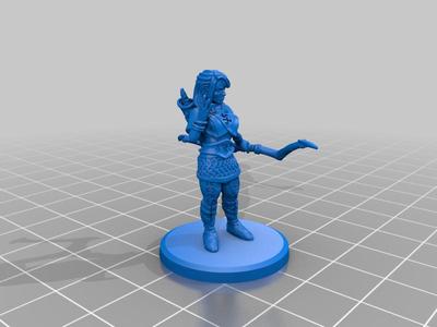 Female Elf Archer for DND Style RPG