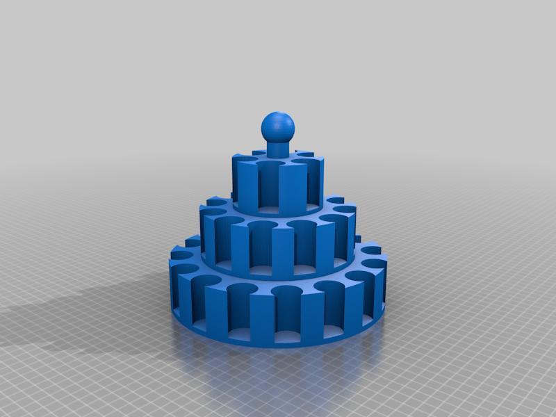 Circular rack for 17 ml paints