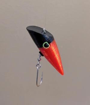 Fishing Lure - Bullet Plug (3-inch/75mm) with airbrush stencils   