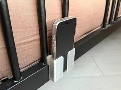 Ikea bed phone holder   