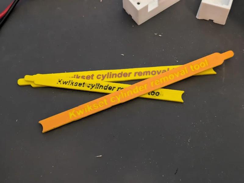 Kwikset cylinder removal tool   