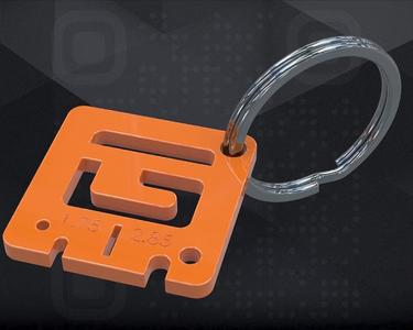 GueriTech KeyChain 3D Printer Filament Gauge