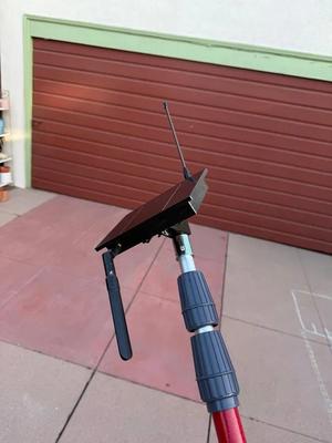 Painter's pole mount for Meshtastic Solar node   
