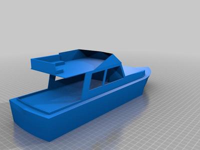 classic flybridge cabin cruiser 