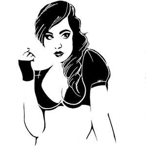 Girl stencil 78