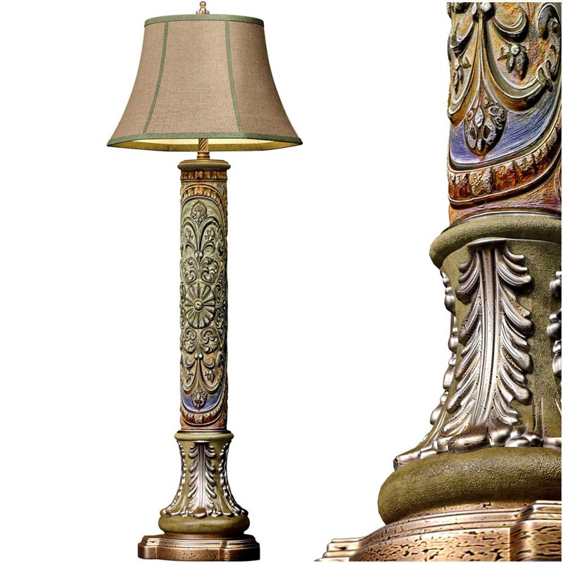 Floor lamp in oriental style Oriental Arabic Copper Torchere 3D model