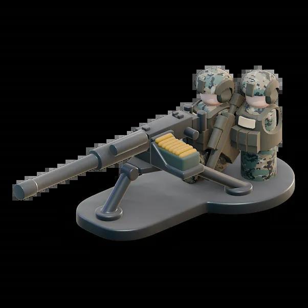 Down Range - USMC M2 Gun Team   