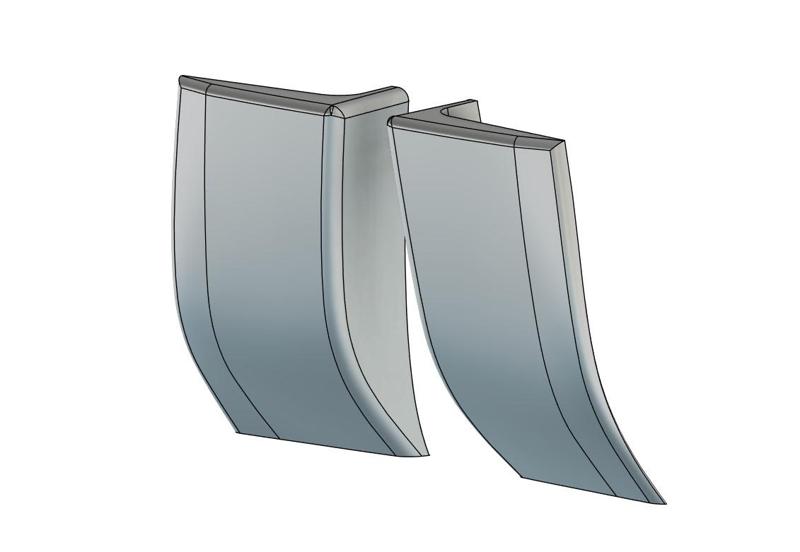 Porsche Cayenne 2007 2010 Wheel arch extension 95555973101G2X 95555973201G2X