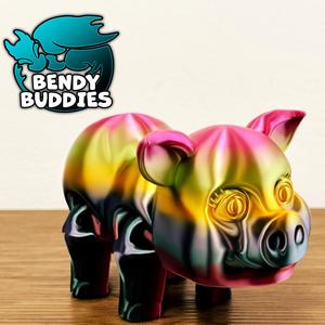 Pigmo Cute Pig / Swine Articulated / Print-in-Place Farm Animal / Cattle Beast / Barn Villager / Fantasy World Encounter
