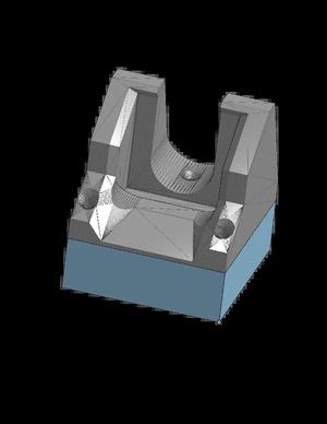 STRING TRIMMER MOUNT with extended base   