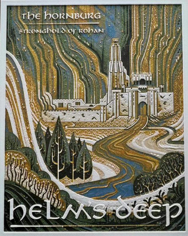 Helm's Deep LOTR Hueforge (Lord of the Rings) Stronghold of Rohan Painting   