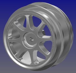 Rims and wheel pack for rc 1:10 Ford RS 200, Lancia HF,....