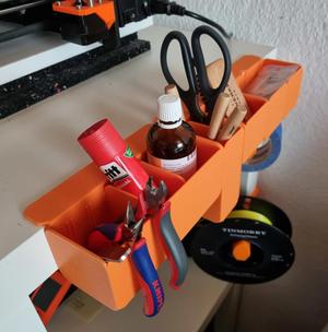 A side box for an Ikea Lack table