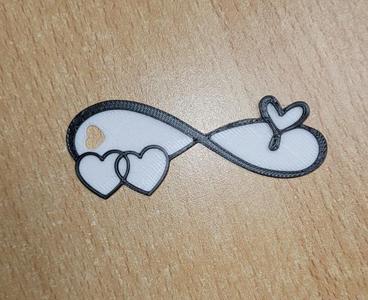 Keychain Infinity-Heart / Schlüsselanhänger 