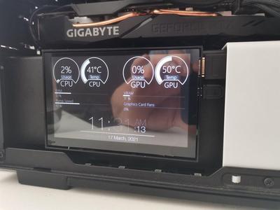 PC status screen surround
