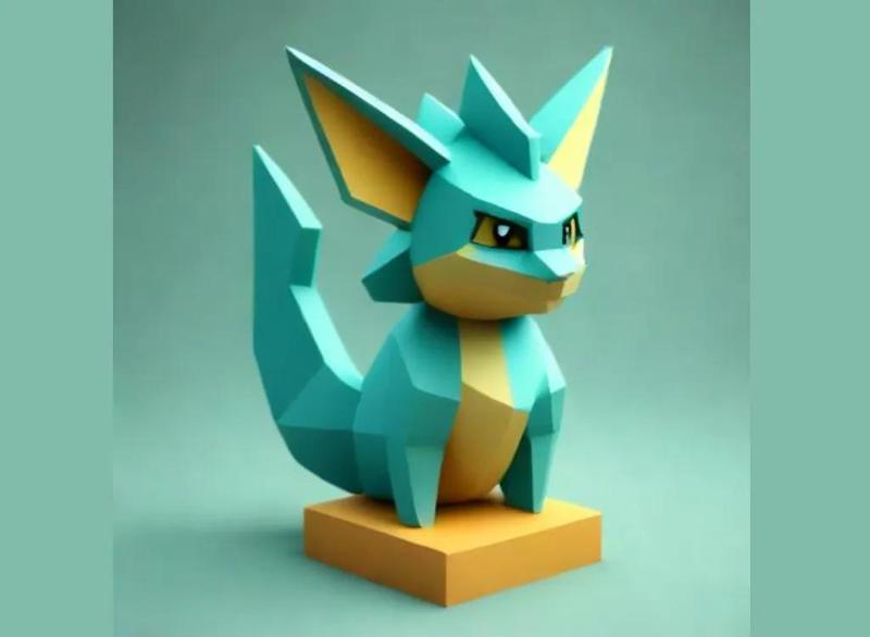 Lowpoly Pokemon - Vaporeon   