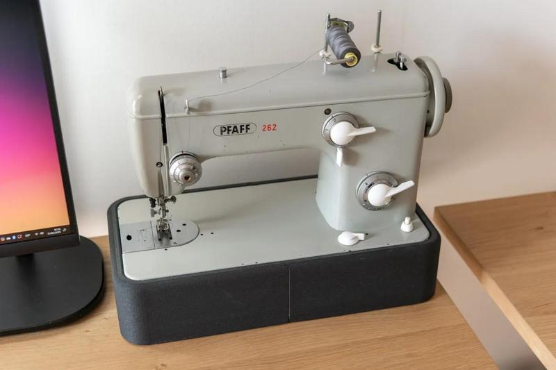 Base for vintage flat bed sewing machine (designed for Pfaff 260 series)   