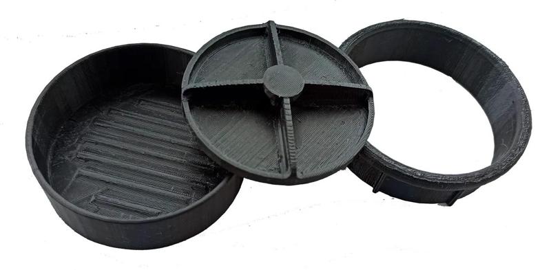 Press form for cutlets, minced meat burgers   