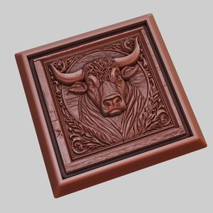 Bull Animal 3D Model for CNC Router Laser & 3D Printer