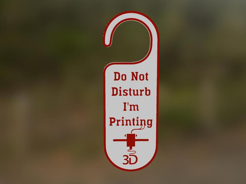 Do Not Disturb Sign Door Hanging