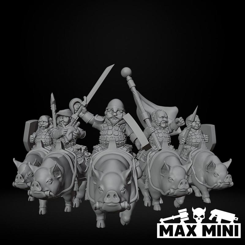 Halfling Heavy Pig Riders