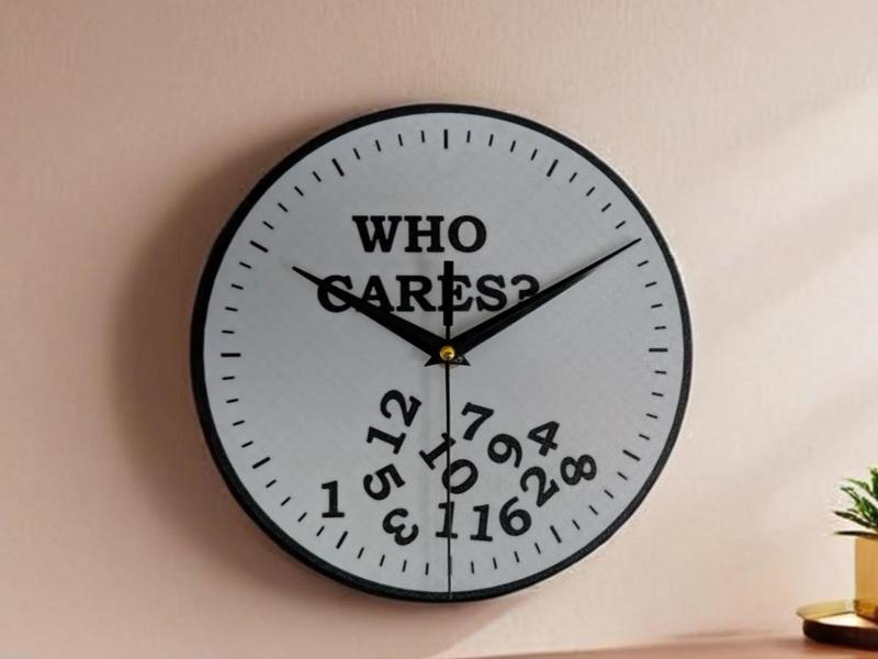 Clock WHO CARES? Kit-011