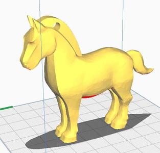 Horse with Keychain holder   