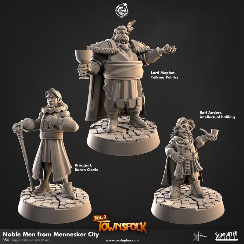Noble Men from Mennesker City (Pre-Supported) | Cast n Play