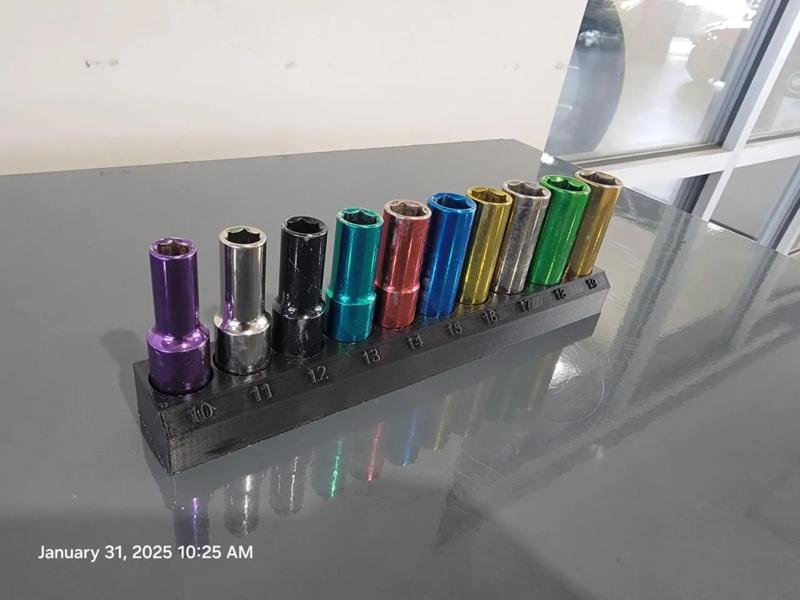 10 piece harbor freight 1/2 metric socket holder   