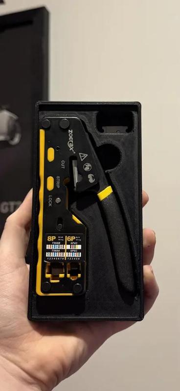 "ZoeRax" RJ45/RJ11 Cable Crimper Case   