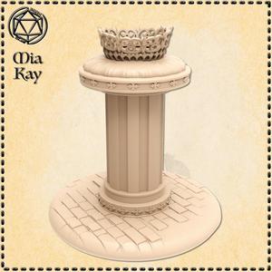 Queen Crown on Pedestal