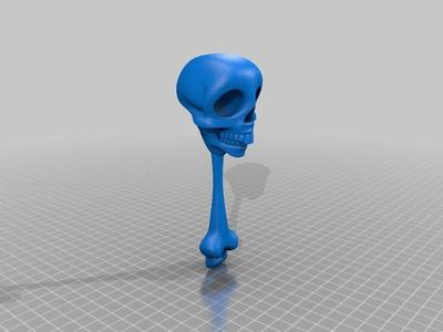 Skull & Bone Baby Rattle (separate files)