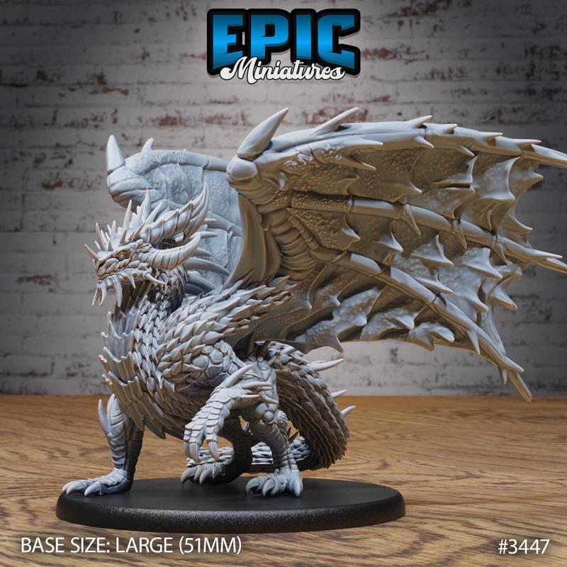 Cactus Dragon ‧ DnD Miniature ‧ Tabletop Miniatures ‧ Gaming Monster ‧ 3D Model ‧ RPG ‧ DnDminis ‧ STL FILE
