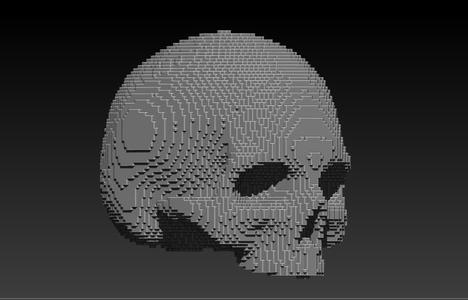 pixelart skull